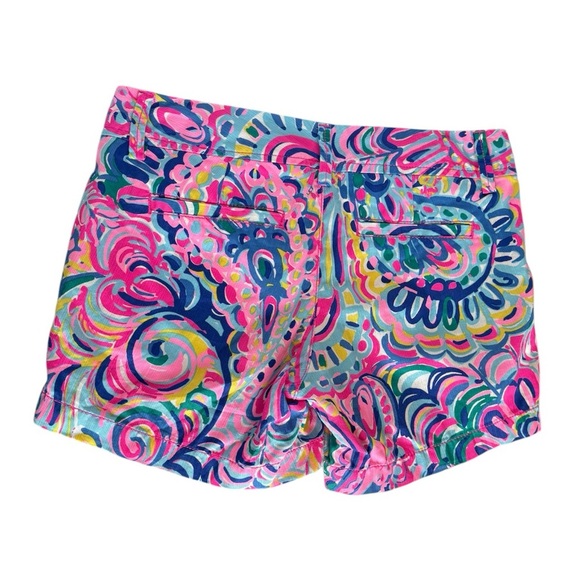 Rare Lily Pulitzer Psychedelic Sunshine Callahan Shorts Womens Size 2 - Picture 5 of 9
